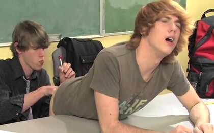 An 18 years old cutie twink gives his tight asshole to teacher